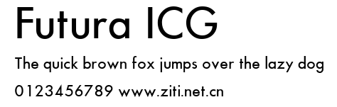 Futura ICG.ttf字體轉換器圖片
