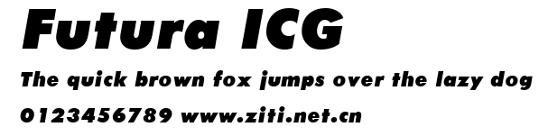 Futura ICG.ttf字體轉換器圖片