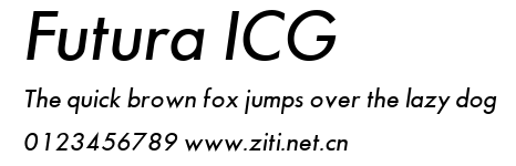 Futura ICG.ttf字體轉換器圖片