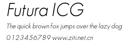 Futura ICG.ttf字體轉換器圖片
