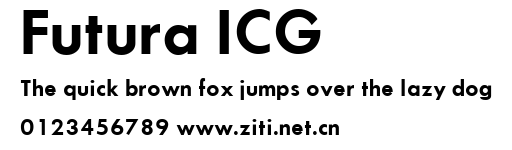 Futura ICG.ttf字體轉換器圖片