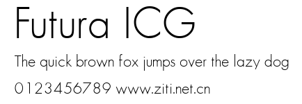 Futura ICG.ttf字體轉換器圖片