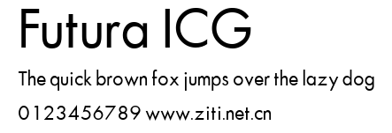 Futura ICG.ttf字體轉換器圖片