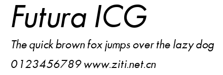 Futura ICG.ttf字體轉換器圖片