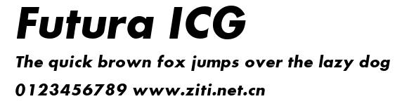 Futura ICG.ttf字體轉換器圖片