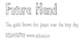 Futura Hand.ttf字體轉換器圖片