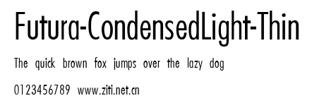 Futura-CondensedLight-Thin.ttf字體轉換器圖片