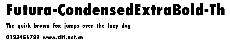 Futura-CondensedExtraBold-Th.ttf字體轉換器圖片
