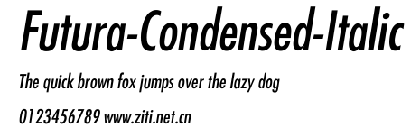 Futura-Condensed-Italic.ttf字體轉換器圖片