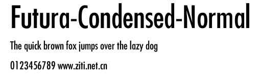 Futura-Condensed-Normal.ttf字體轉換器圖片