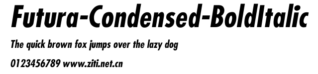 Futura-Condensed-BoldItalic.ttf字體轉換器圖片