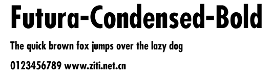 Futura-Condensed-Bold.ttf字體轉換器圖片