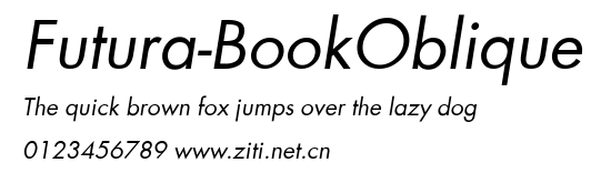 Futura-BookOblique.ttf字體轉換器圖片