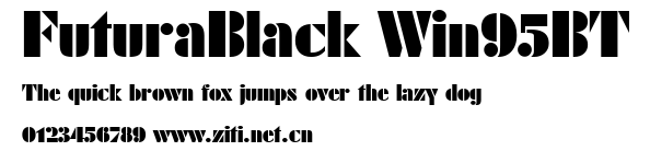 FuturaBlack Win95BT.ttf字體轉換器圖片
