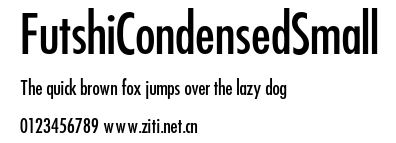 FutshiCondensedSmall.ttf字體轉換器圖片