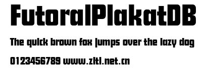 FutoralPlakatDB.ttf字體轉換器圖片