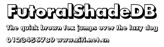 FutoralShadeDB.ttf字體轉換器圖片