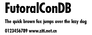 FutoralConDB.ttf字體轉換器圖片