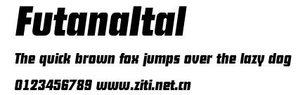 FutanaItal.ttf字體轉換器圖片