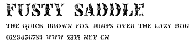 Fusty Saddle.ttf字體轉換器圖片
