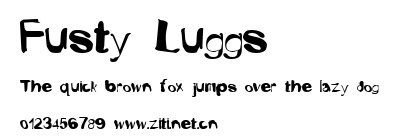 Fusty Luggs.ttf字體轉換器圖片