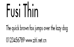 Fusi Thin.ttf字體轉換器圖片