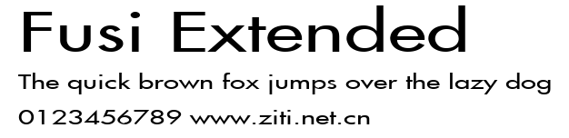 Fusi Extended.ttf字體轉換器圖片