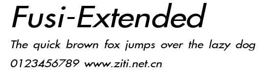 Fusi-Extended.ttf字體轉換器圖片