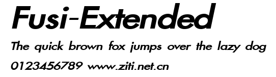Fusi-Extended.ttf字體轉換器圖片