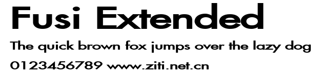 Fusi Extended.ttf字體轉換器圖片