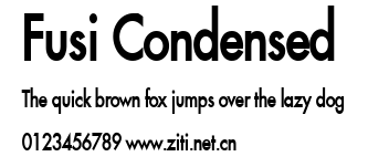 Fusi Condensed.ttf字體轉換器圖片