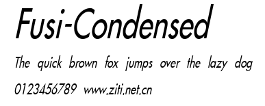 Fusi-Condensed.ttf字體轉換器圖片