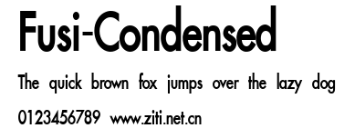 Fusi-Condensed.ttf字體轉換器圖片