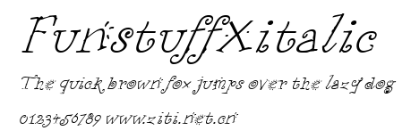 FunstuffXitalic.ttf字體轉換器圖片