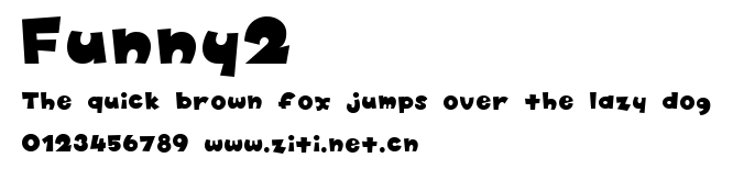 Funny2.ttf字體轉換器圖片