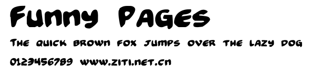 Funny Pages.ttf字體轉換器圖片
