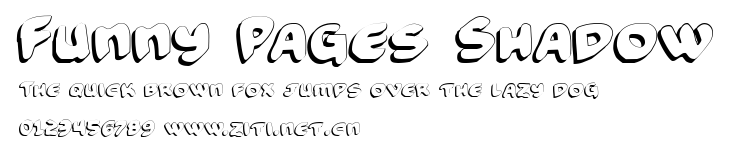 Funny Pages Shadow.ttf字體轉換器圖片