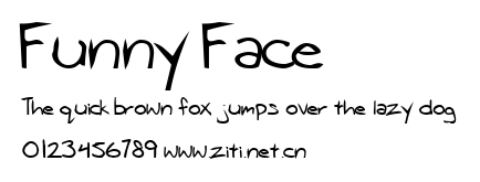 Funny Face.ttf字體轉換器圖片