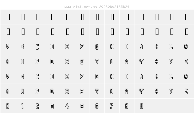 字符映射圖