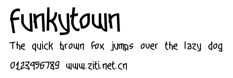 Funkytown.ttf字體轉換器圖片