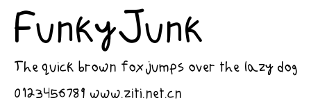FunkyJunk.ttf字體轉換器圖片