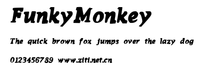 FunkyMonkey.ttf字體轉換器圖片