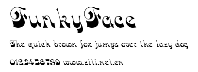 FunkyFace.ttf字體轉換器圖片