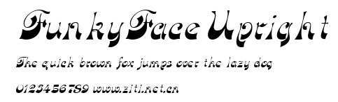 FunkyFaceUpright.ttf字體轉換器圖片