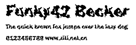 Funky42 Becker.ttf字體轉換器圖片