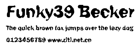 Funky39 Becker.ttf字體轉換器圖片