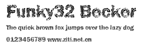 Funky32 Becker.ttf字體轉換器圖片