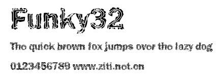 Funky32.ttf字體轉換器圖片