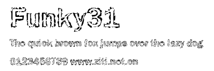 Funky31.ttf字體轉換器圖片
