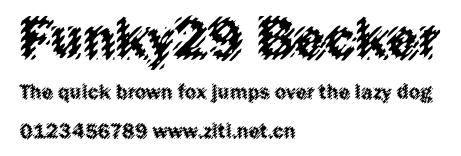 Funky29 Becker.ttf字體轉換器圖片